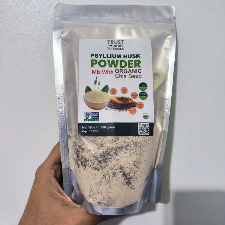 

PSYLLIUM HUSK GOLD MIX @250gram Hanya Campuran PSYLLIUM HUSK + CHIASEED