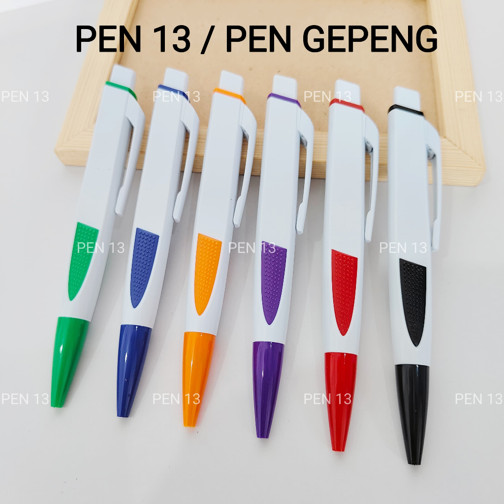 

Pen 13 / Pen Gepeng / Pen Plastik Promosi/ Pulpen Plastik Souvenir/ Pen Plastik / Pulpen Promosi / Ballpoint Plastik Lucu / Pen Hadiah Acara Perusahaan/ Pen Hadiah Gift Custom / Pen Custom / Bisa Cetak Logo Tulisan