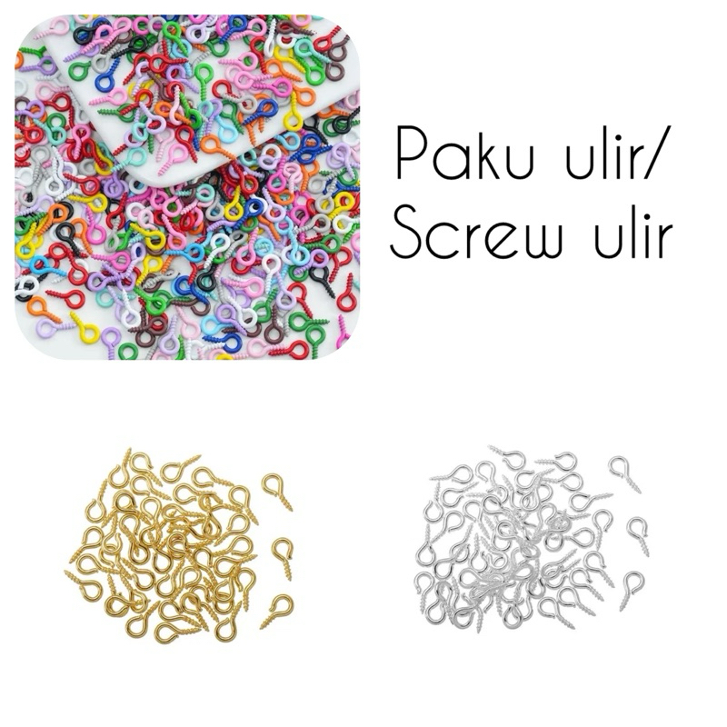 (15gr) Paku ulir/paku ulir gantungan kunci bahan craft kerajinan tangan