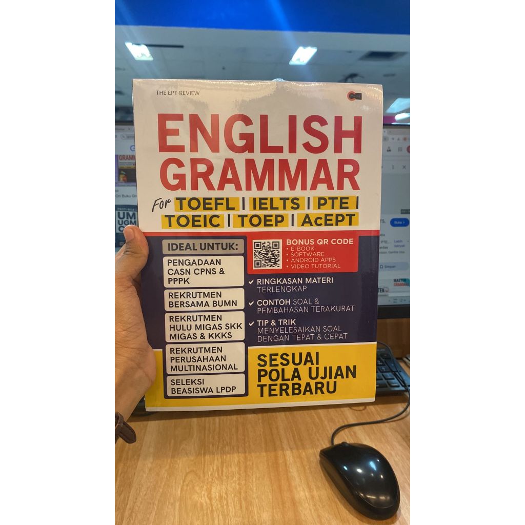 Gramedia - English Grammar for TOEFL, IELTS, PTE, TOEIC, TOEP, AcEPT The EPT Review
