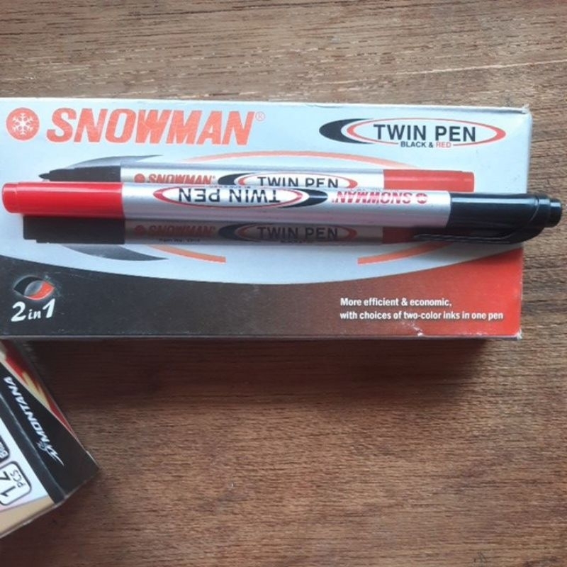 

Twin pen Snowmen