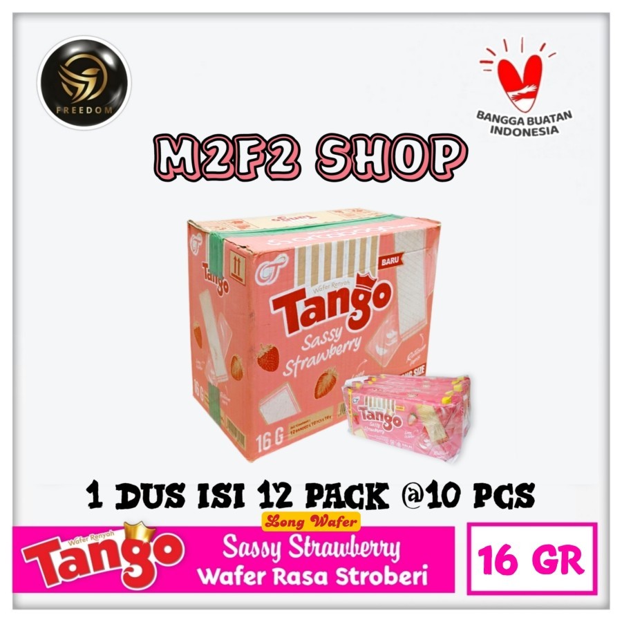 

Tango Wafer Sassy Strawberry | Krim Stroberi Sachet - 16 gr (Kemasan Karton)