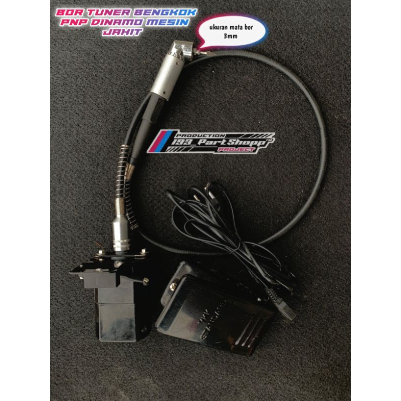 Bor tuner bengkok set dinamo mesin jahit