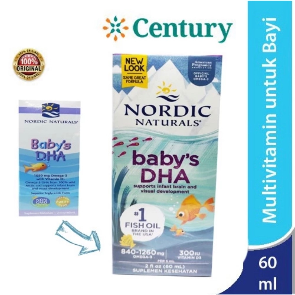 NORDIC NATURALS CHILD DHA 90'S & NORDIC BABY DHA / VITAMIN DHA ANAK/VITAMIN DHA BABY/ VITAMIN OMEGA 