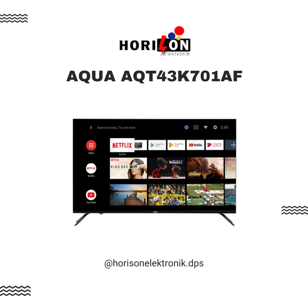 LED ANDROID TV AQUA 43 INCH AQT43K701AF