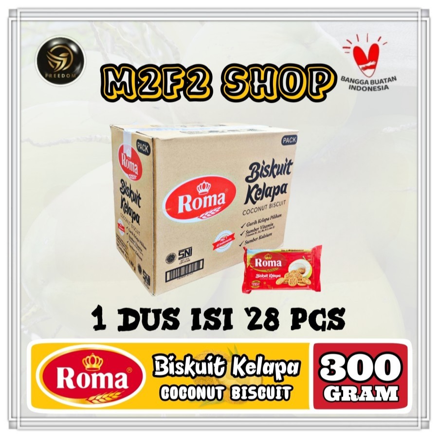 

Roma Biskuit Kelapa | Coconut Biscuit - 300 gr (Kemasan Karton)