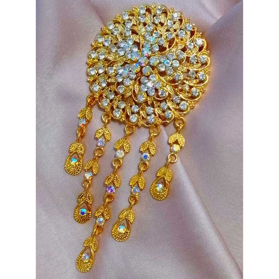 Vinnasshop Bros Kebaya Kutubaru Gold Full Permata | Bros Pesta | Bros Kondangan | Bros Besar Panjang