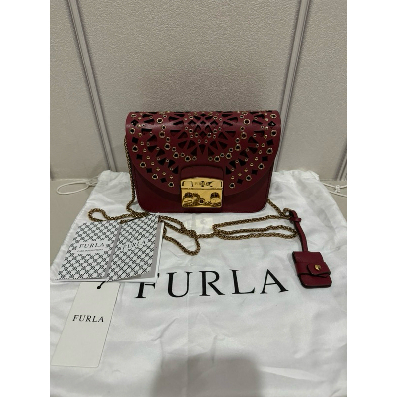 PRELOVED Furla Metropolis Shoulder Bag LEATHER ORI