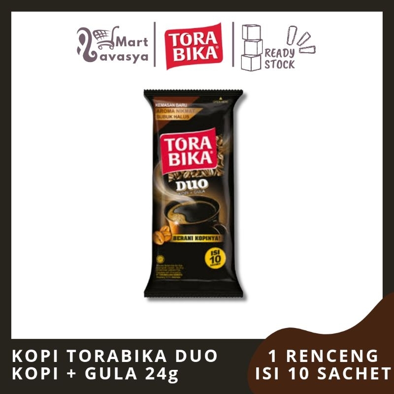 

KOPI TORABIKA DUO KOPI + GULA SACHET 24g - 1 RENCENG ISI 10 SACHET - KOTA BANDUNG - LAVASYA MART