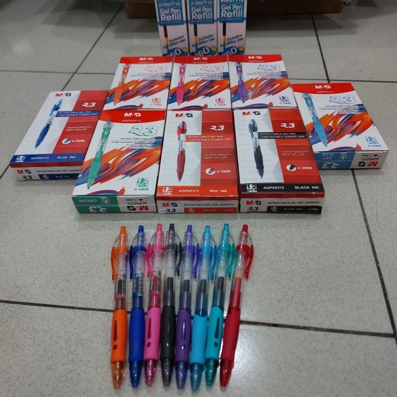 

Pulpen 0.5mm Retractable Gel Pen Tiktek R3 Merk M&G Ball Point