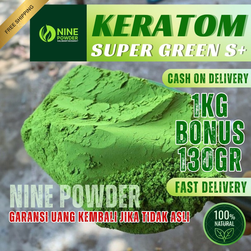 

bonus 130gram bubuk hijau kalimantan / Bubuk purlik bubuk daun purlik bonus 130gram