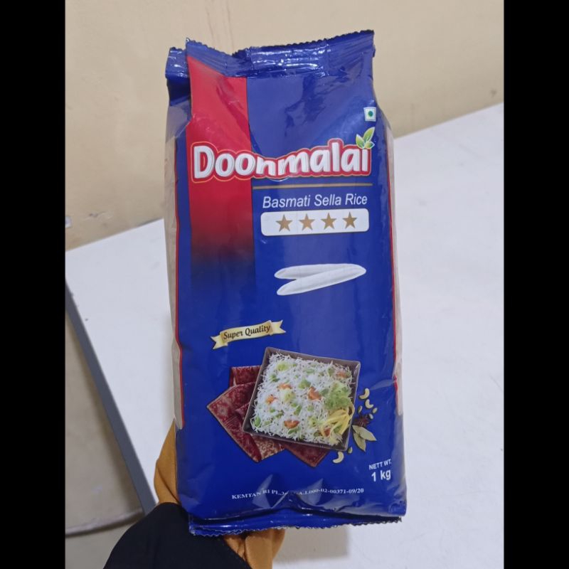 

(1 kg) beras basmati donmalai / beras basmati / basmati sella rice