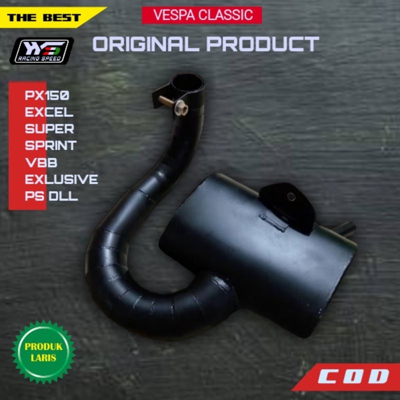 knalpot Vespa model standar DGM