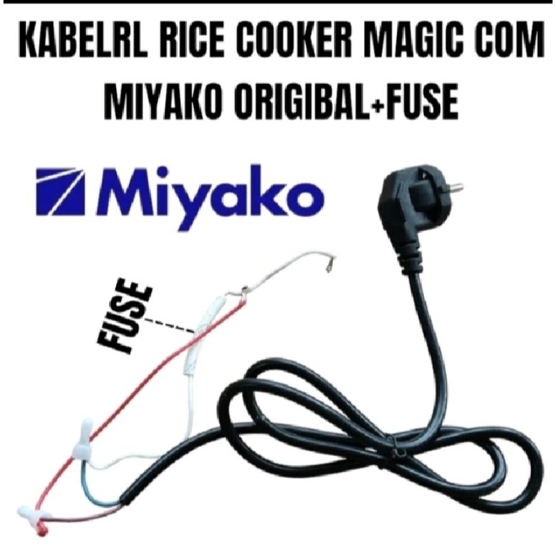 Kabel Rice cooker magic com miyako Unipersal Fuse Originl
