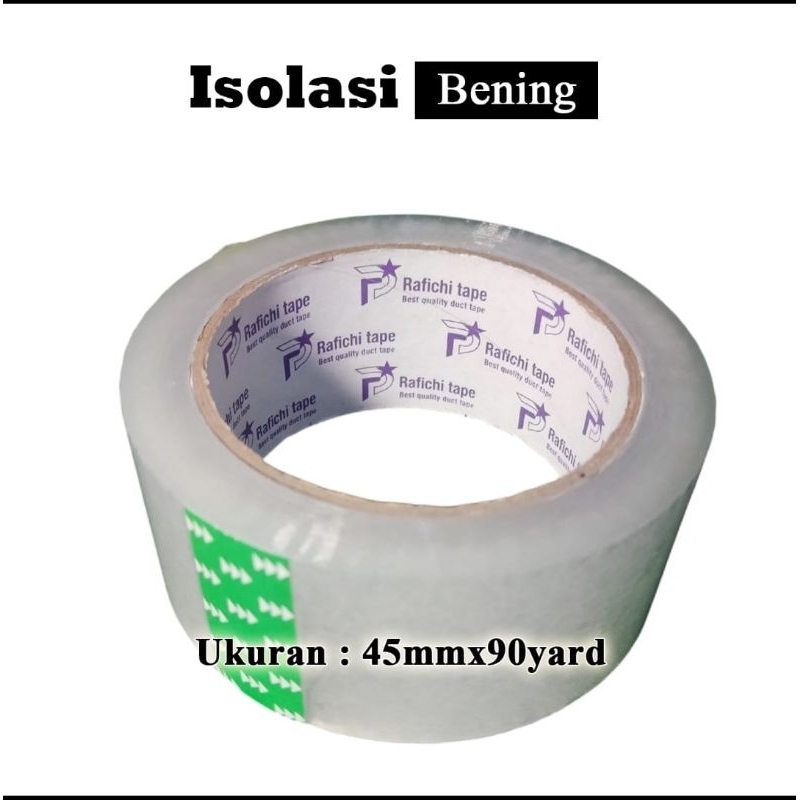 

Iakban atau isolasi bening ukuran 45mm x 90 yard