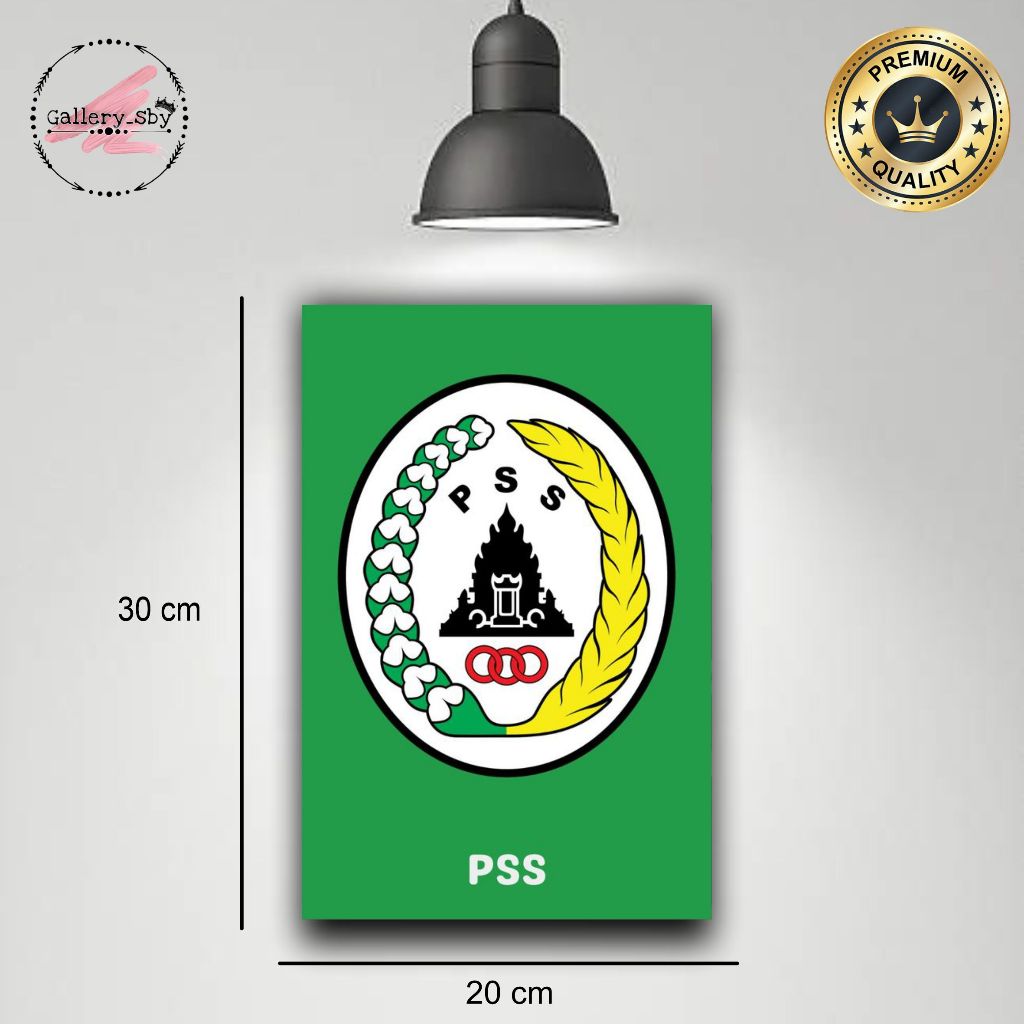 Pajangan Dinding PSS SLEMAN Hiasan Dinding Poster Kayu 20cm x 30cm