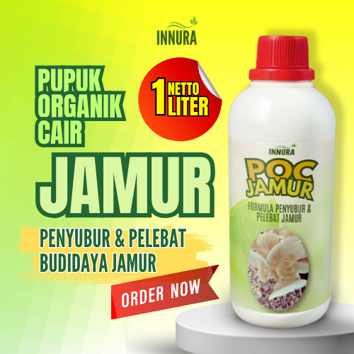Pupuk Organik Cair Untuk Budidaya Jamur Merang Kuping Tiram Kancing Penyubur Booster Pelebat Penumbu