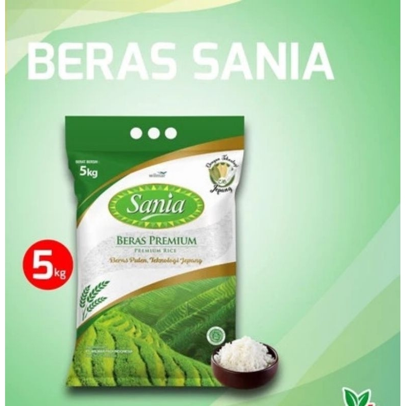 

MURAH Beras Sania 5KG Premium Original Pulen Putih Bersih / Beras Premium Sania / Beras Pulen Sania