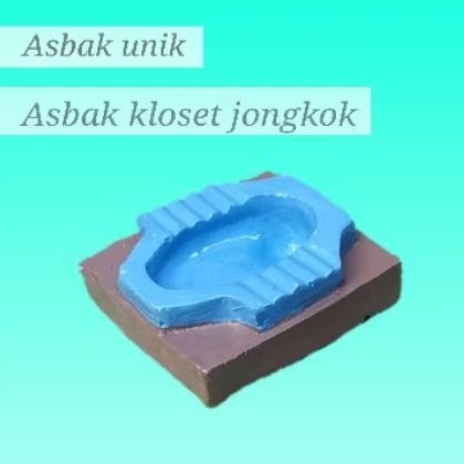 Asbak Unik,Asbak Kloset Jongkok,Asbak Aesthetic