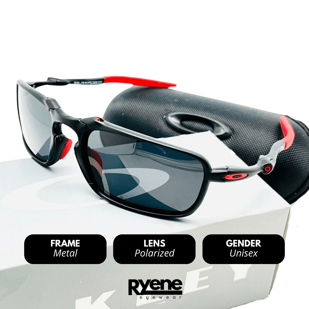 KACAMATA SPORT OLAHRAGA OAKLEY BADMAN SUPER LENSA POLARIZED FREME METAL TITANIUM HIGHT QUALITY