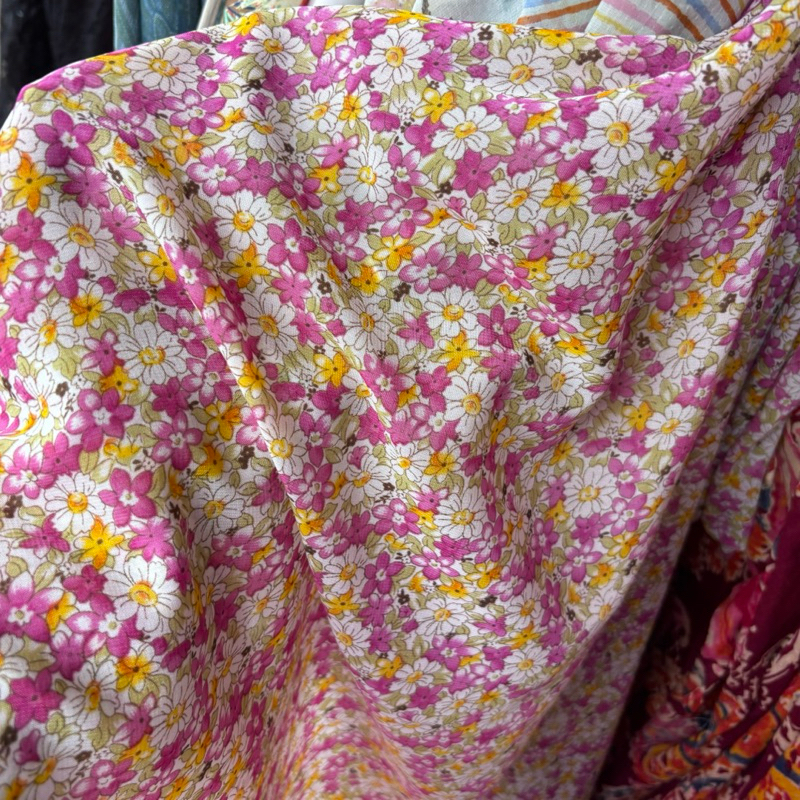 Kain Sifon motif bunga kecil - kain siffon motif kembang - kain sifon motif premium - kain siffon mo