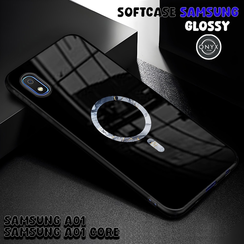(AA14) Softcase SAMSUNG A01 | A01 CORE | MAGSAFE | Kesing Samsung Murah Keren Lucu | Case Glossy Sam