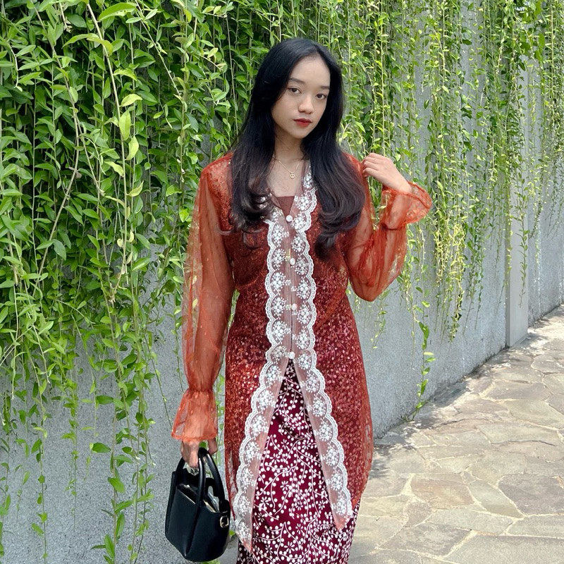 CELESTIA OUTER KEBAYA | Outer Kebaya | Kebaya Kutubaru | Kebaya Wisuda | Kebaya Kondangan | Baju Kon