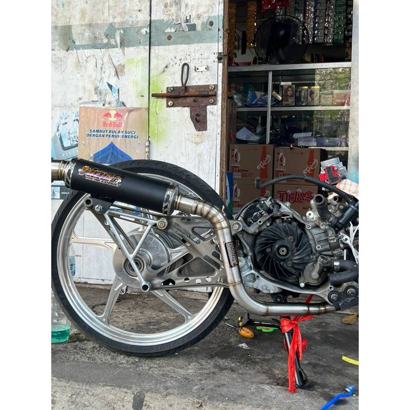 KNALPOT RACING ALL XEON KARBU RC GT AEROX 125 BEBAS REQUEST BY WRC X FIOLOVA