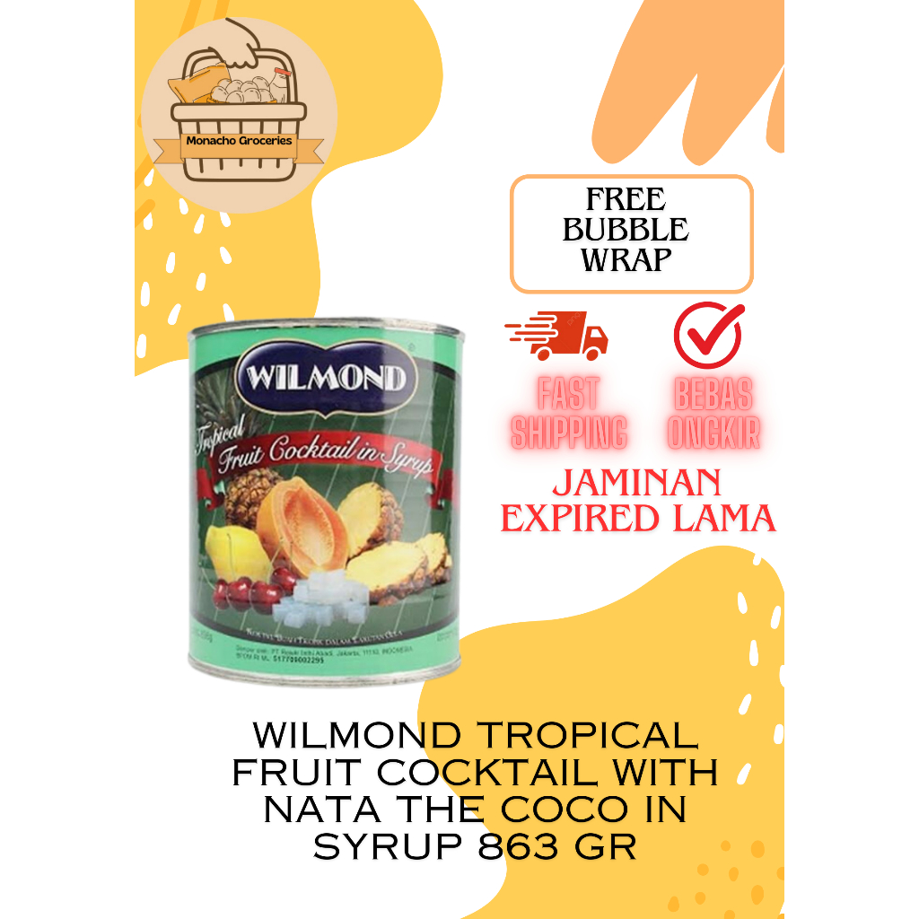 

Wilmond Tropical Fruit Cocktail With Nata the Coco in Syrup 863 gr