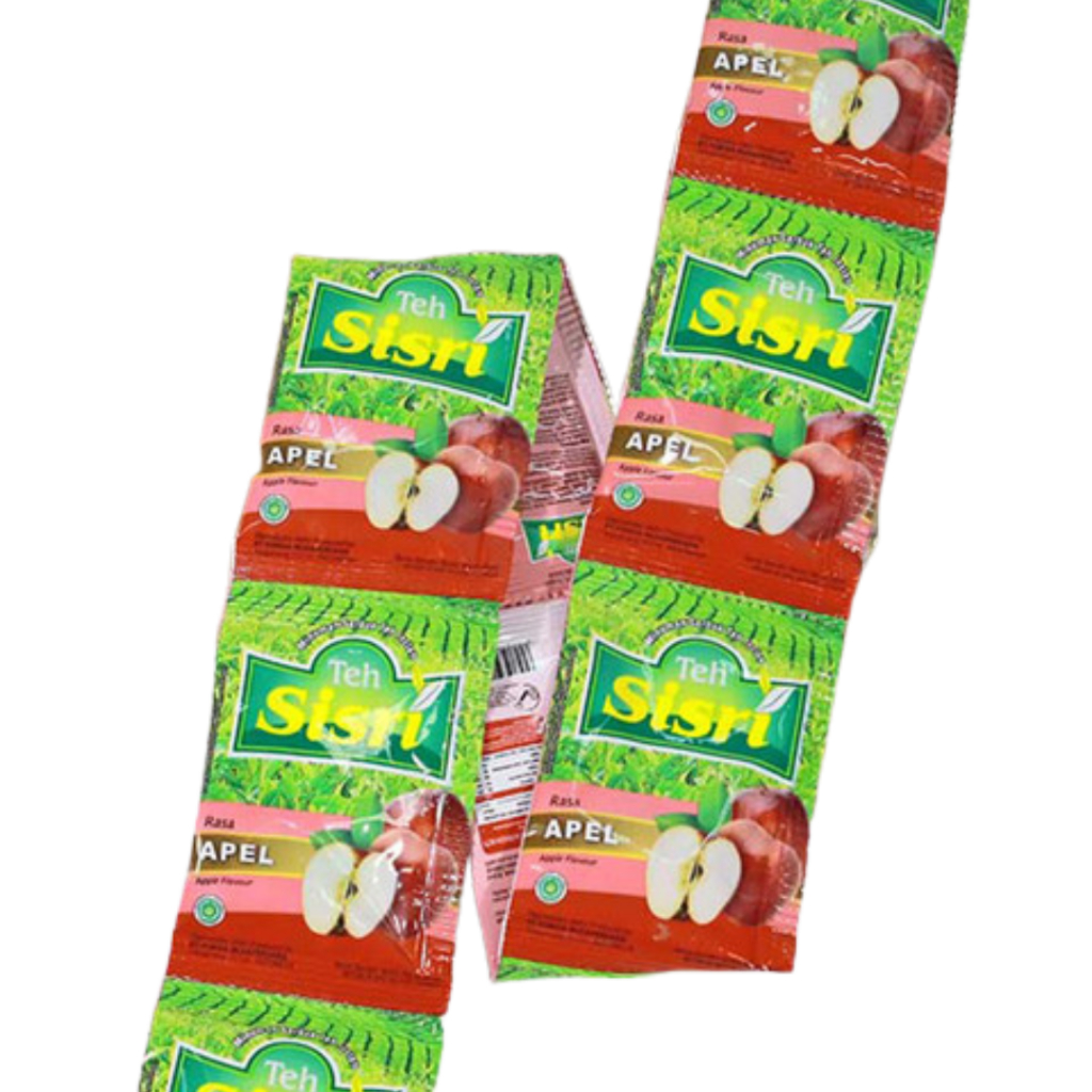 

Teh Sisri Apel Renceng 10pcs / Minuman Sachet Teh Sisri rasa Apel isi 10pcs