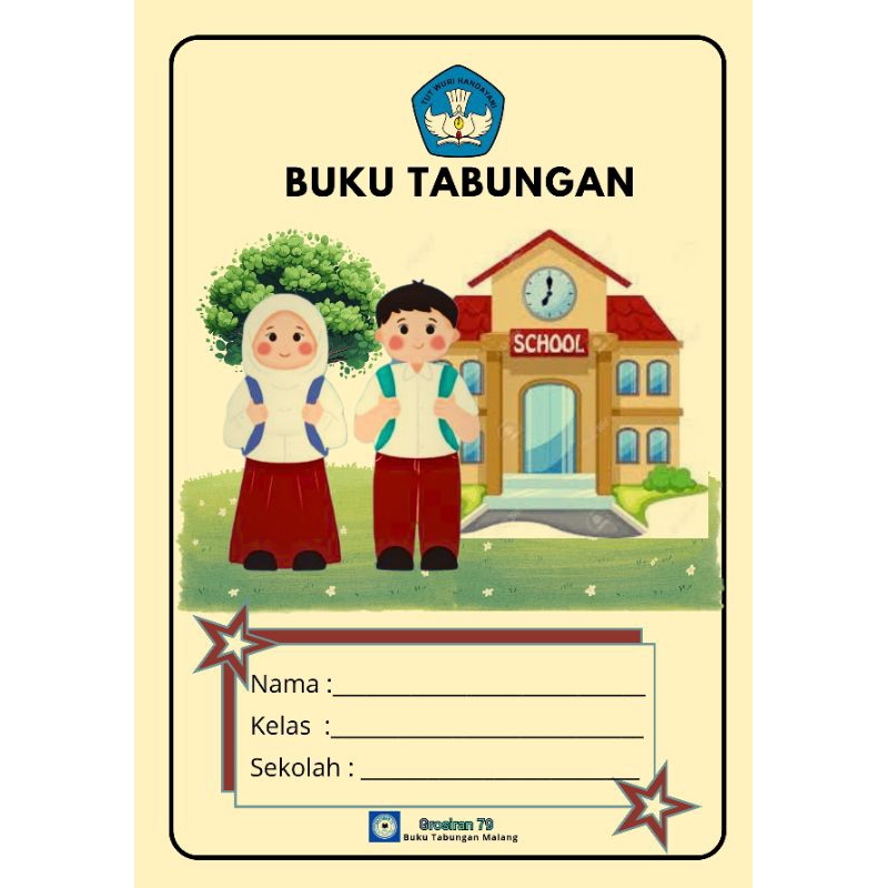 

BUKU TABUNGAN SEKOLAH TK SD SMP SMA PAUD UKURAN 15 CM X 10,5 CM