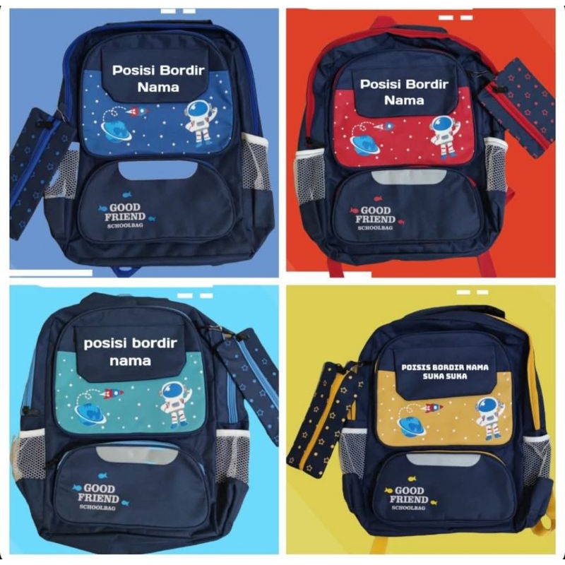 TAS ANAK FREE BORDIR NAMA