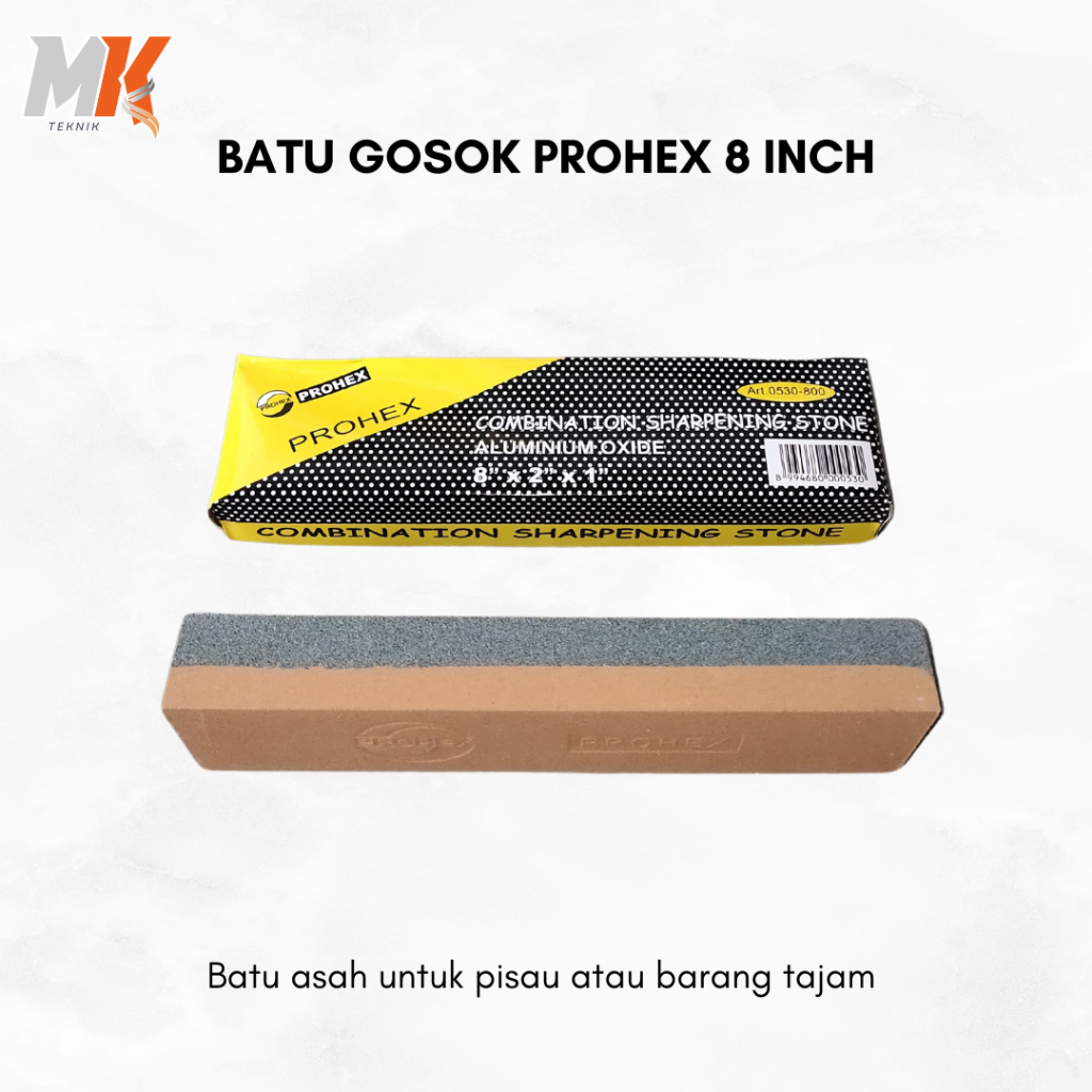 PROHEX BATU ASAH 8 INCH / ASAH PISAU PAHAT GUNTING