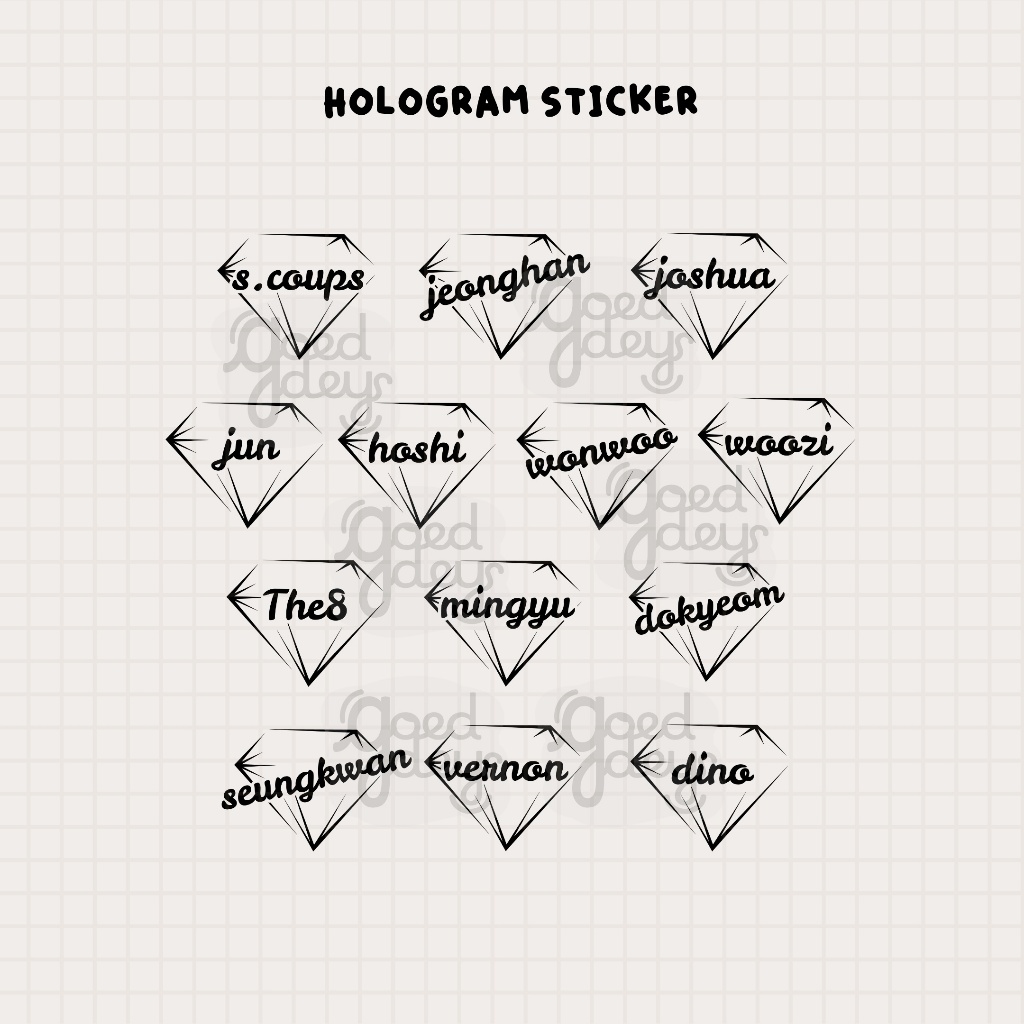 

Hologram Sticker Deco Caratbong