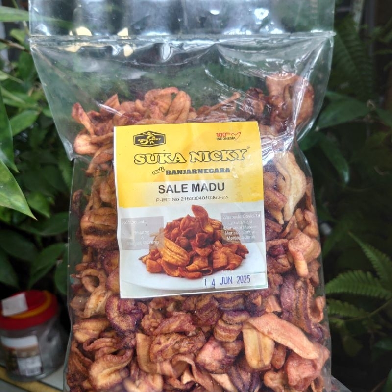 

SUKA NICKY Keripik Pisang Sale Madu 250/500gr