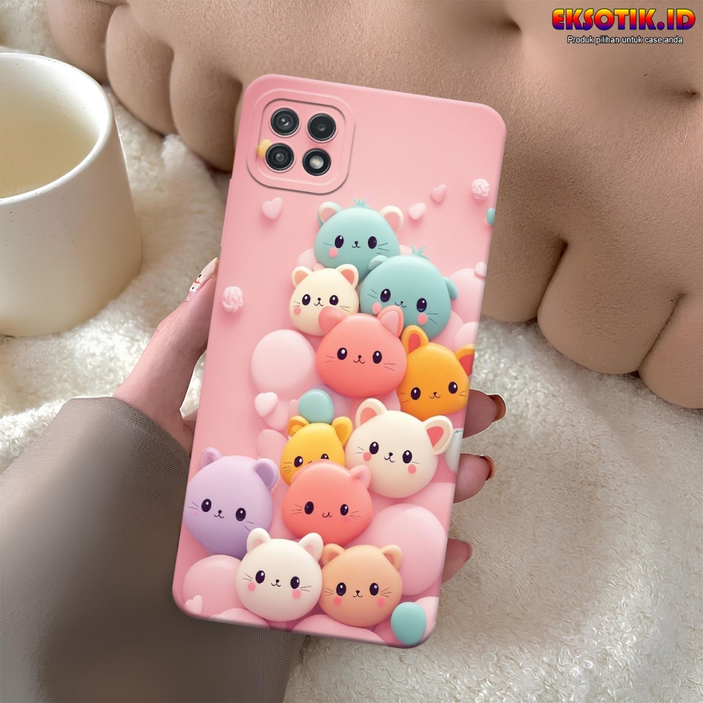 Case Samsung A22 5G - Casing Samsung A22 5G - Fashion Case - Silikon Samsung A22 5G  - Motif Keren D