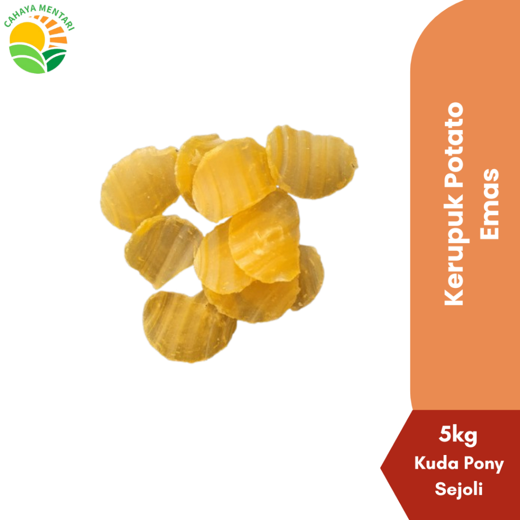 

KERUPUK POTATO BULAT 5KG CAP KUDA PONY SEJOLI