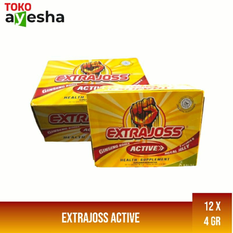 

Extrajoss Active 4 gr - 1 kotak isi 12 scht