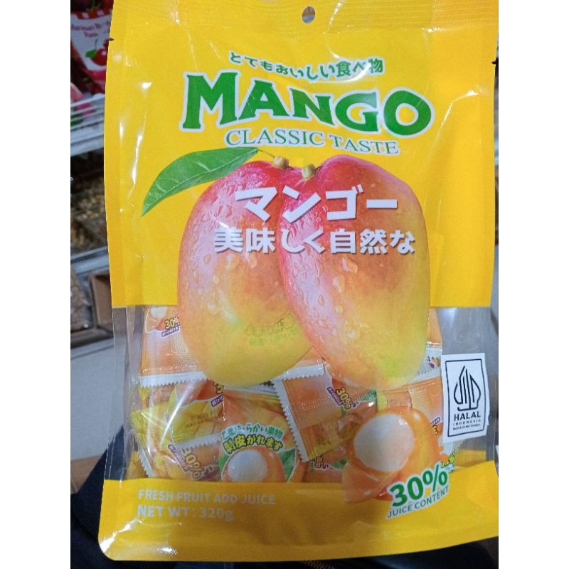 

Permen mango classic taste juicey/permen mangga 320gram