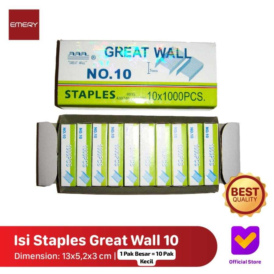 

ISI STAPLES GREAT WALL 10 / GW 10 ( ISI 10 PAK KECIL )
