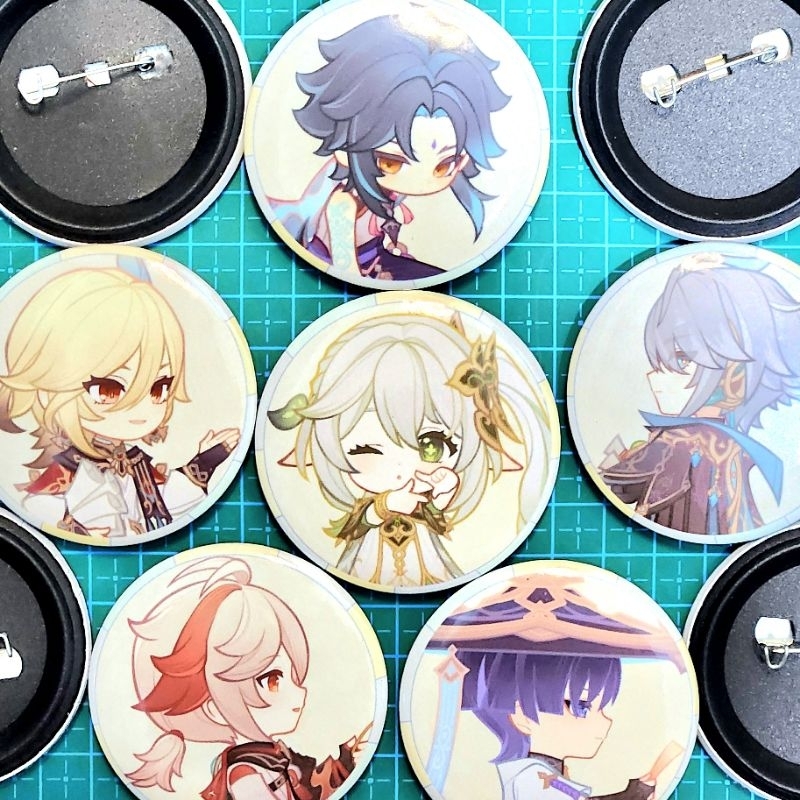 Genshin Impact - Pin Up Button / Pin Press Peniti Unofficial 58mm [ Avatar Profile Dream of Roving S