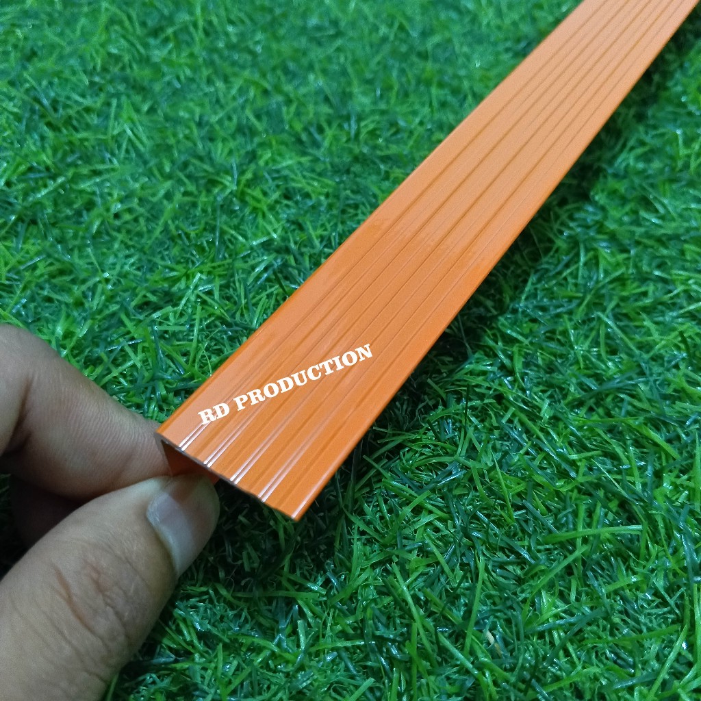 list ALUMUNIUM L 1,5 meter ORANGE Lis Hardcase list box tebal list hardcase