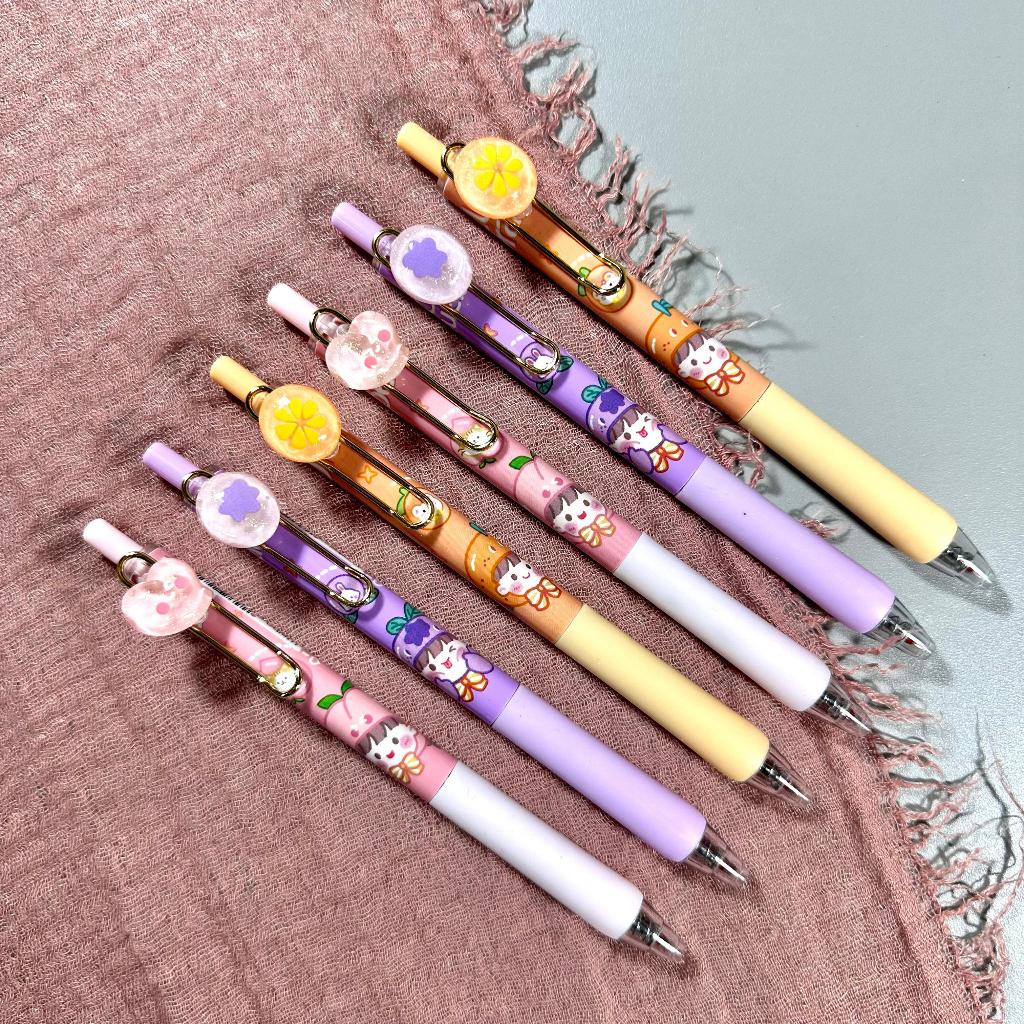 

(PCS) GEL PEN PRESS FANCY WB-5670 PEACH 0.5MM / BOLPOINT GEL WB-5670 / PULPEN GEL KARAKTER