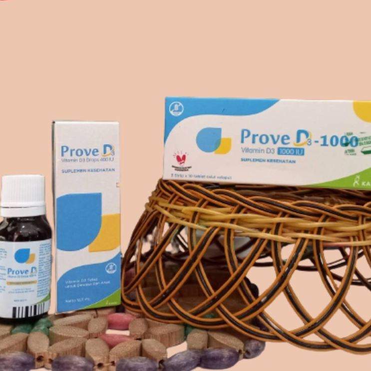 Prove D3 Drop 400iu 12.5 ml / Prove D3-1000iu 30tabs / suplemen vitamin