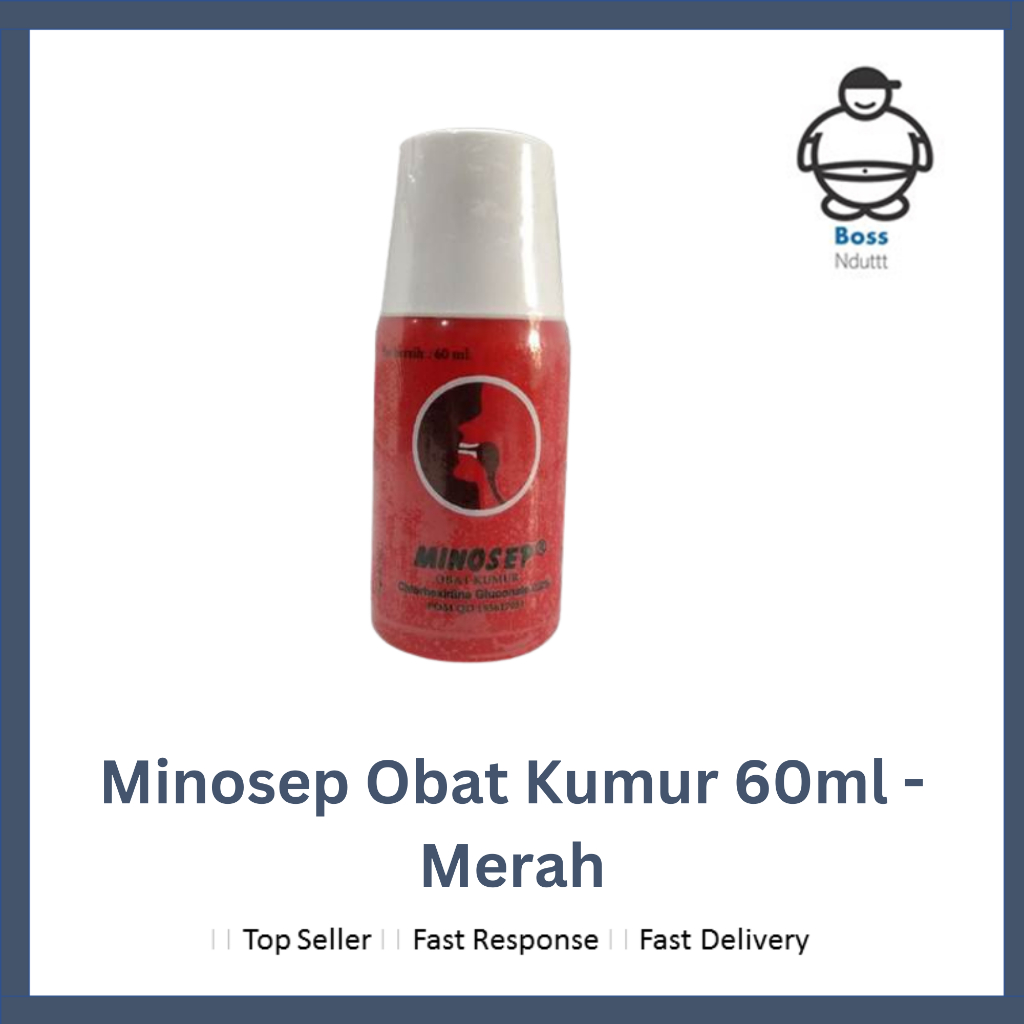 Minosep Merah, Hijau Obat Kumur Sariawan 200 ml & 60 ml