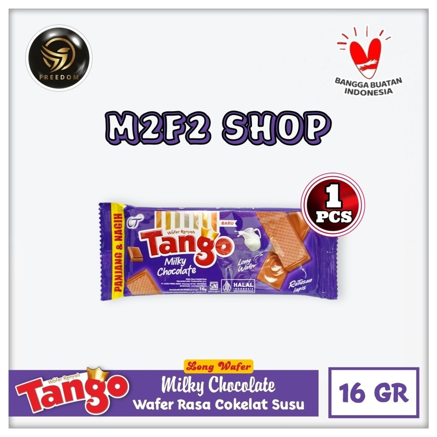 

Tango Wafer Milky Chocolate | Cokelat Susu Sachet - 16 gr (Kemasan Satuan)