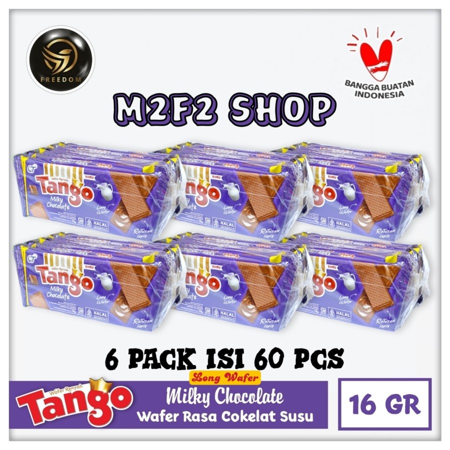 

Tango Wafer Milky Chocolate | Cokelat Susu Sachet - 16 gr (Kemasan 6 Renceng)