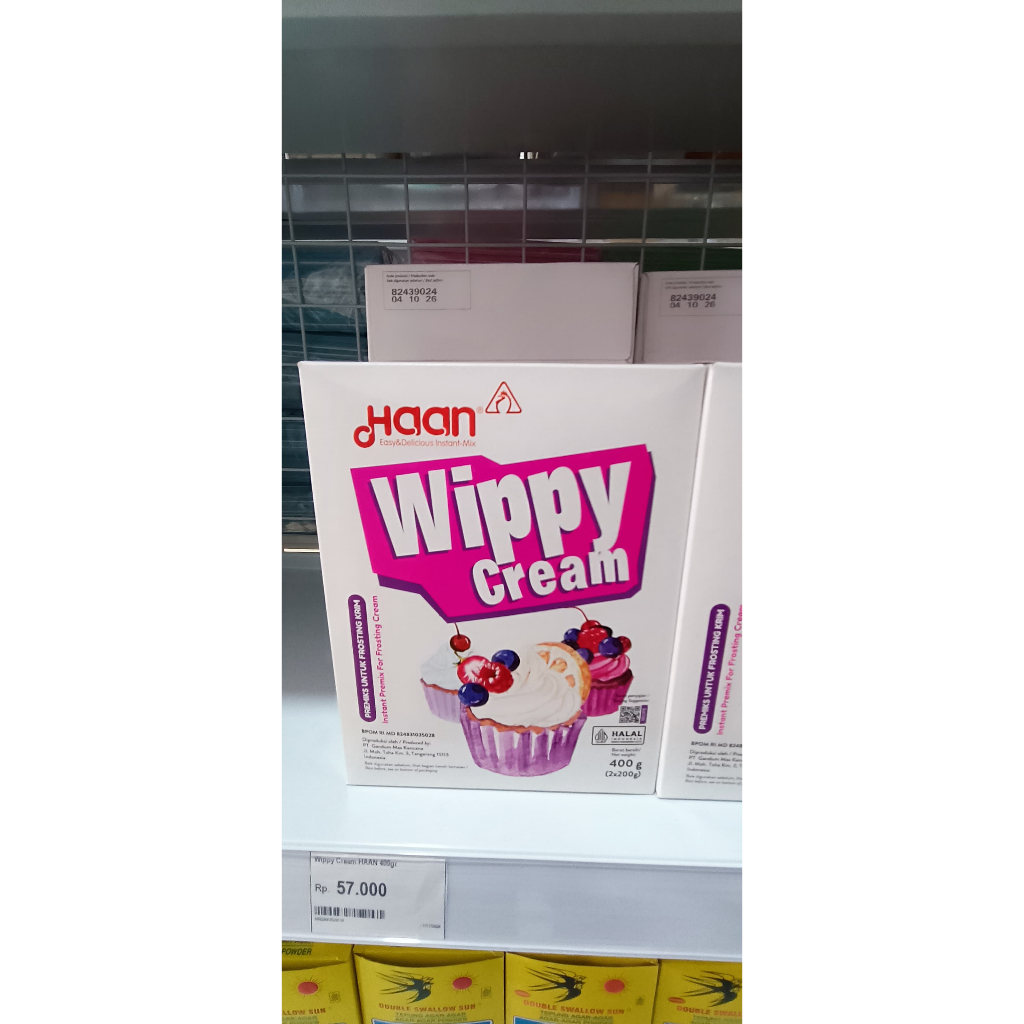 

Wippy cream / Whipping / Whipped Cream HAAN 400 gram BUBUK - 1 box