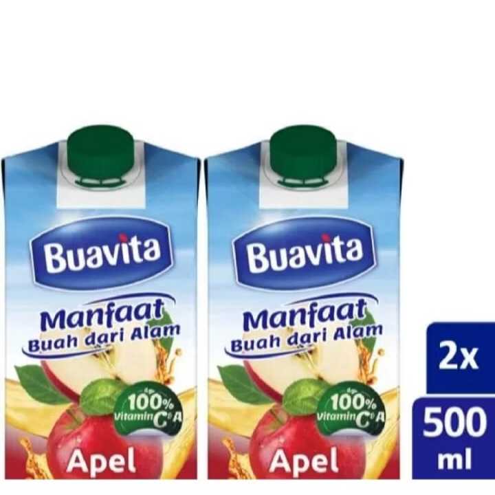 

[ Isi 2 ] Buavita Jus Buah Asli Rasa Apel 500ml