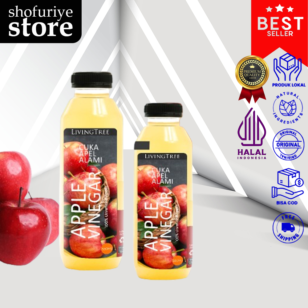 

Cuka Apel 500ML Original Untuk Diet Organic Apple Cider Vinegar Premium With Mother
